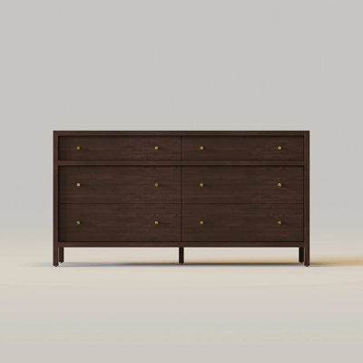 64In Chest Of Drawers Mid-Century Modern 6 Drawer Dresser by Latitude Run