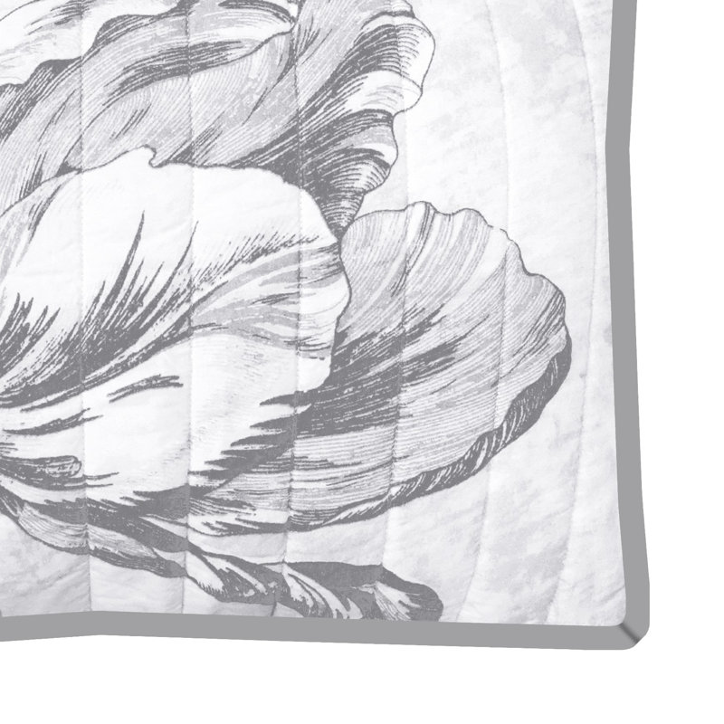 Cotton Floral Quilt, Twin Quilt