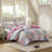 Cozy Reversible Bedding Sets, Polyester Lightweight Quilt, Floral Patchwork Design For Home
