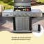 Grand barbecue domestique en acier inoxydable de 59,76 po