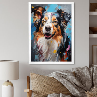 " Playful Collie Portrait I "