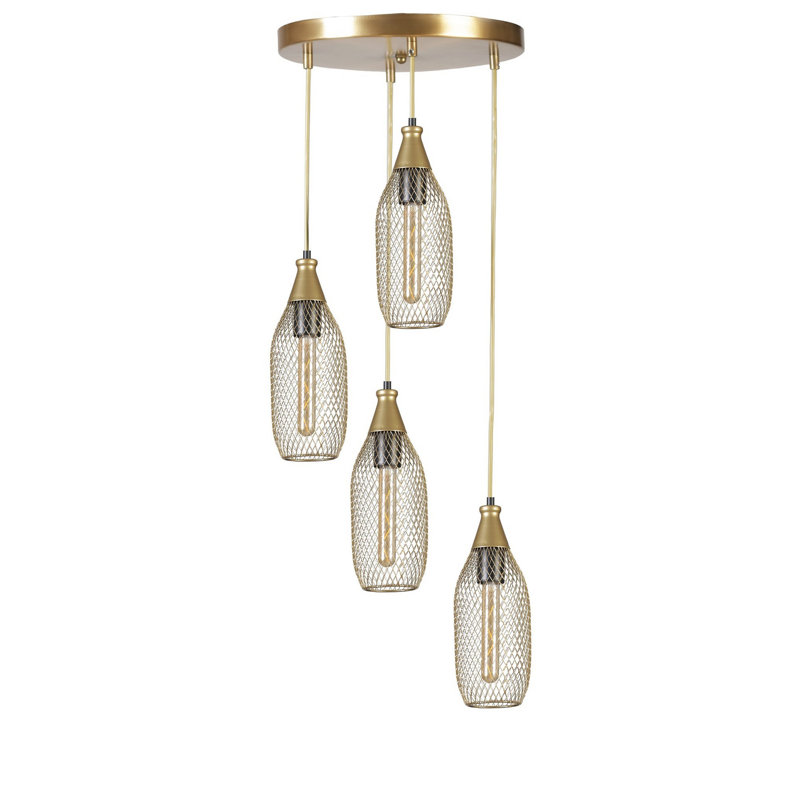 Chandle Chandelier, Gold