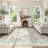 Washable Floral Area Rugs Boho Large Rugs Non-Slip for Bedroom Soft Rubber Backed Carpet-1787200565