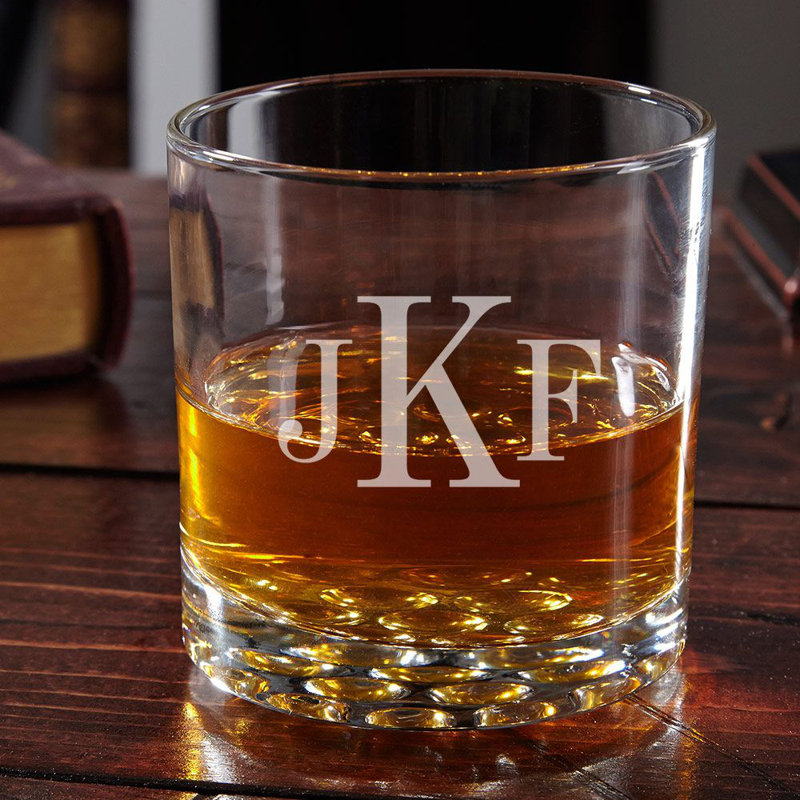 Ensemble de 6 plateaux à carafe Levant Monogram Whiskey, Oui