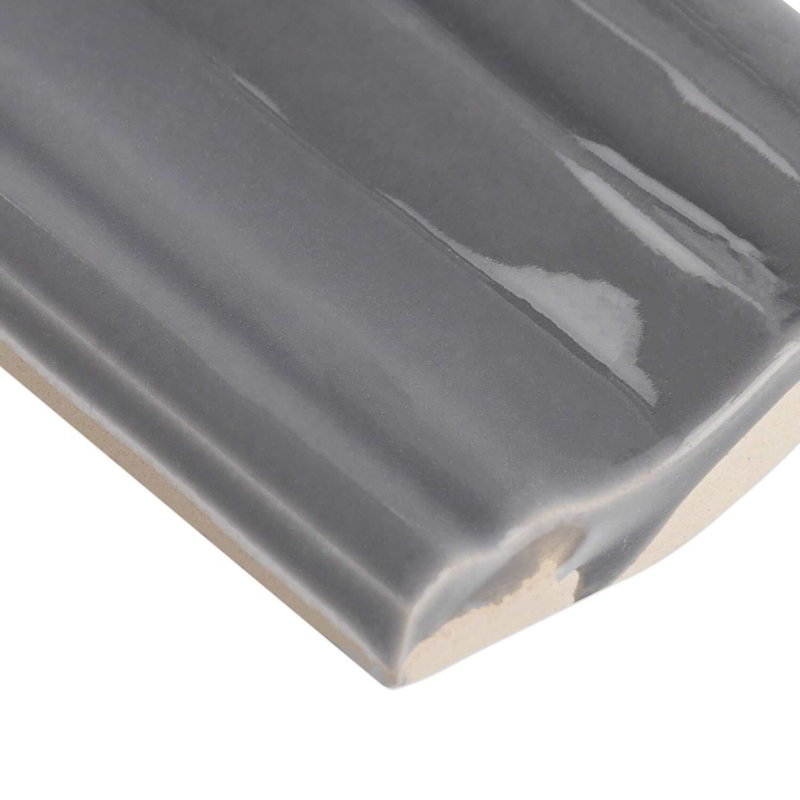 Manchester 2X12 Ceramic Chair Rail Liner, Charcoal