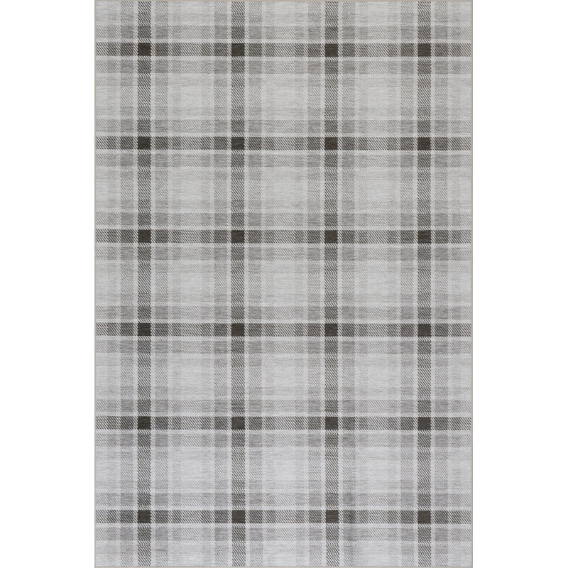 Andri Modern Plaid Machine Washable Rug, Rectangle 2' x 3'