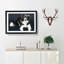 Resting Border Collie Dog - Picture Frame Painting Print on MDF-55598460-55598458