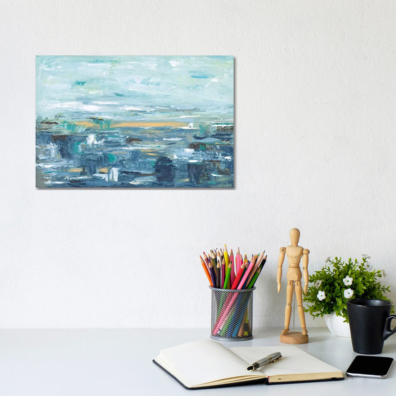 Be Happy by Sofia Veysey - Print on Canvas, Wrapped Canvas, 20.32 cm H x 30.48 cm W