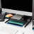  Monitor Stand, Ventilated Laptop Riser, Desktop Organizer, Office, Metal, 14.5"L x 11.25"W x 4.25"H