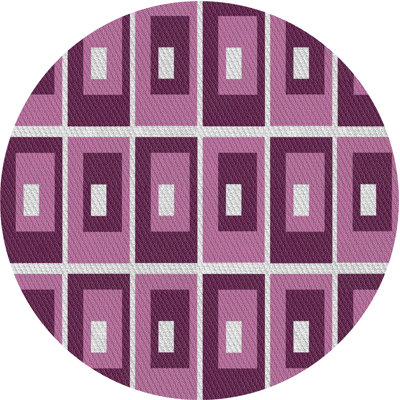 Tapis décoratif mauves géométriques mauves