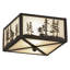 Glass Semi Flush Mount