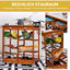 Solid Wood Top Kitchen Cart