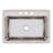 Lustertone 31" L x 22" W Drop-in Kitchen Sink with Drain Assembly and Basket Strainer-123538651-9254514