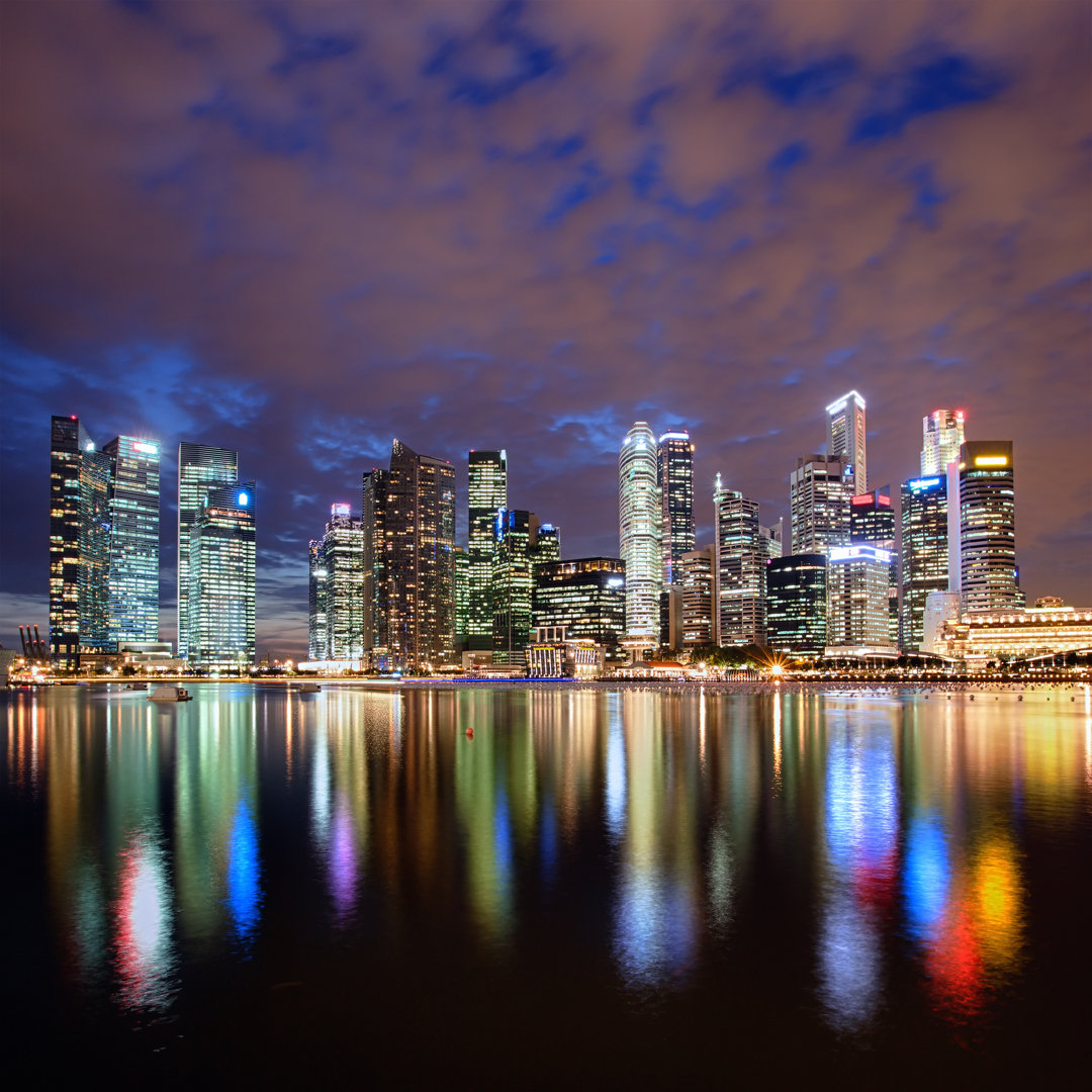 Skyline der Stadt Singapur - Druck