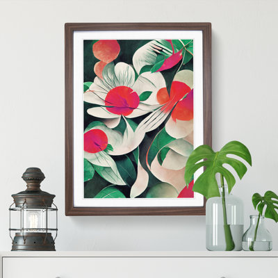 Abstract Flowers No.2 - Framed Print
