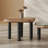 Square microcrystalline stone coffee table