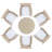 Alixs 6 - Person Wicker Patio Dining Set with Round Table , Cushions Included-1477220102