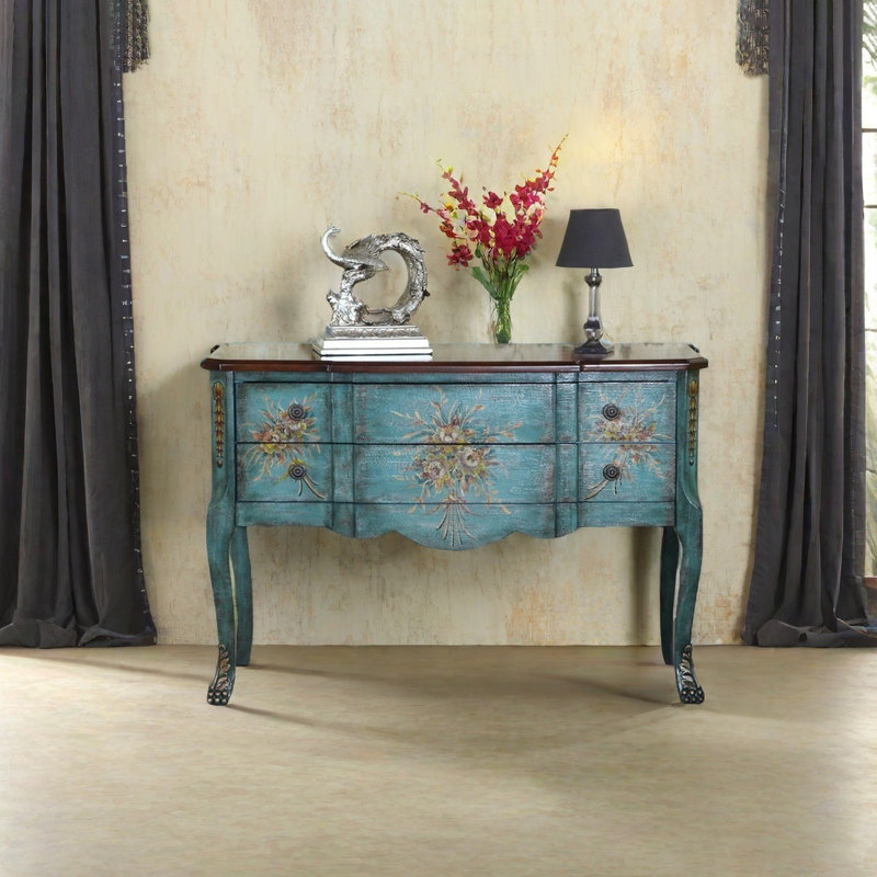Environmentally friendly painted accent chest