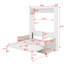 Grand lit escamotable avec coussin-118017955