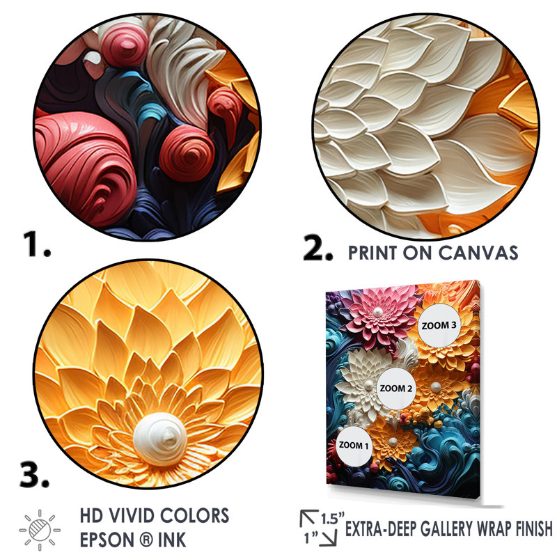 " Multicolor Op Art Vibrant Oscillations I ", Gold Floater Framed, 32" H x 24" W x 1" D
