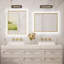 Miroir de salle de bain à DEL avec rétroéclairage, miroir de meuble-lavabo, bord biseauté avec cadre en métal, 3 lumières de couleur, désembuage sécuritaire-635047456-635047458