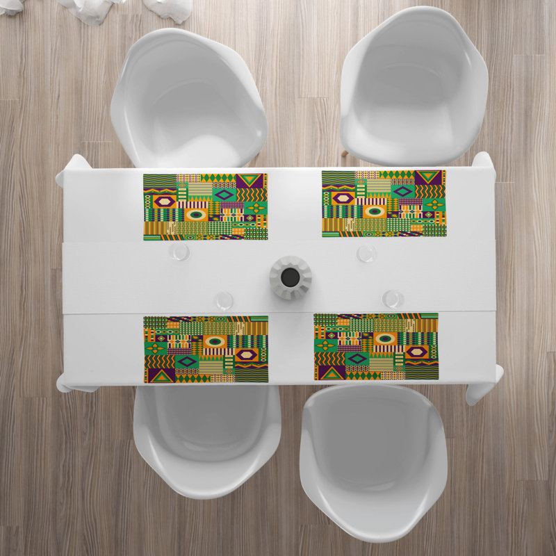 Polyester Abstract Rectangle Placemat