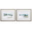 Étude sur le lac Overcast-ensemble de 2 reproductions d’art encadrées sur verre