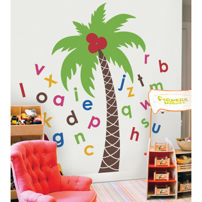 Décalcomanie murale arbre palmier