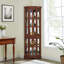Corner Curio Cabinet with 5 Shelves and Lighting System Solid base frame, comfortable, durable, beautiful-1647932688