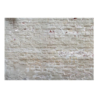 Murale brique beige vieillie