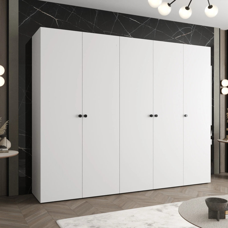 Manufactured Wood Wardrobe, White