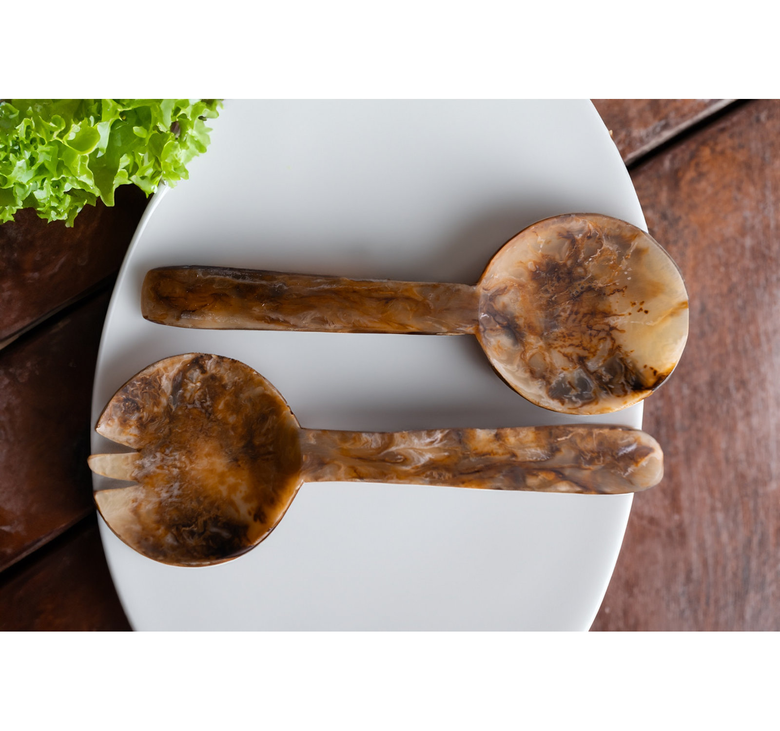 Cheney Stoneware Salad Servers