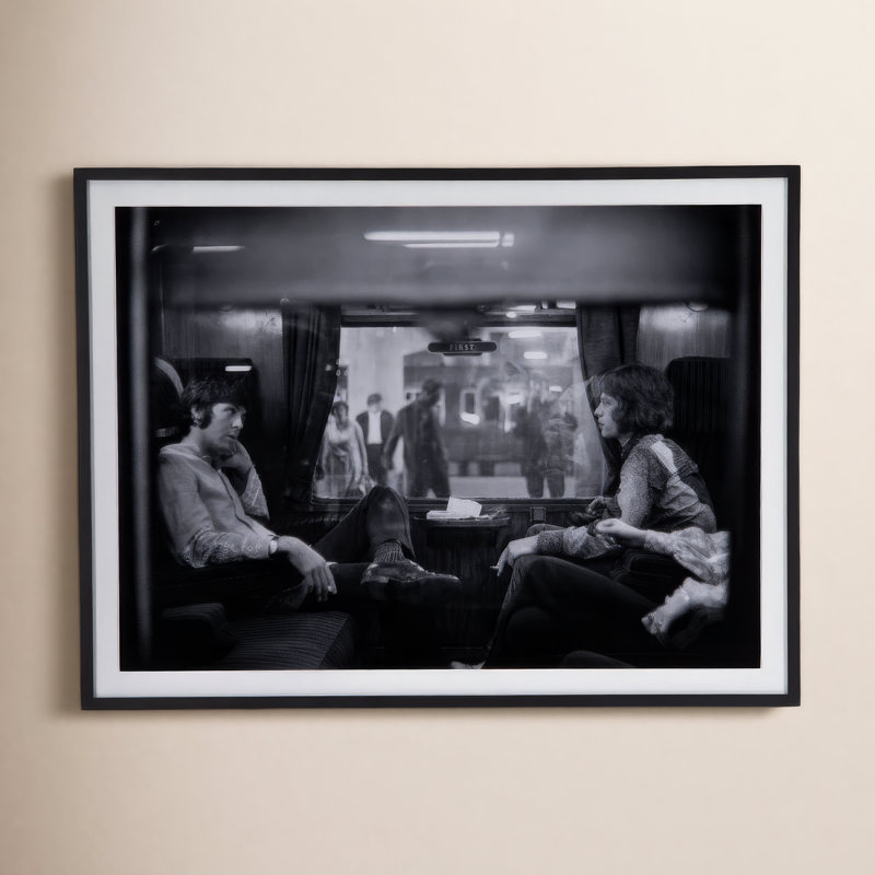 McCartney & Jagger Print by Getty Images, 18" H x 24" W x 1.5" D