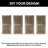 Homacer 80" High Diamond Design Classic Gray Finished & Unassembled Pine Wood Barn Door (Interior Use Only)-122377355