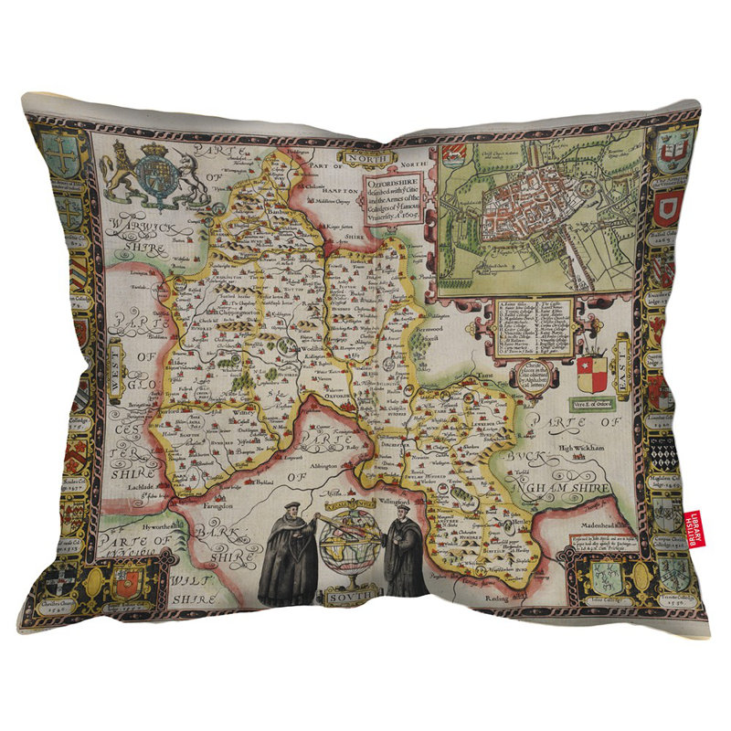 Map of Oxfordshire British Library Cushion