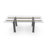 Levante Glass Extendable Table with Wooden Legs-628190400-550550119