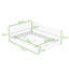 Lit de jour double rembourré en bois-556521892