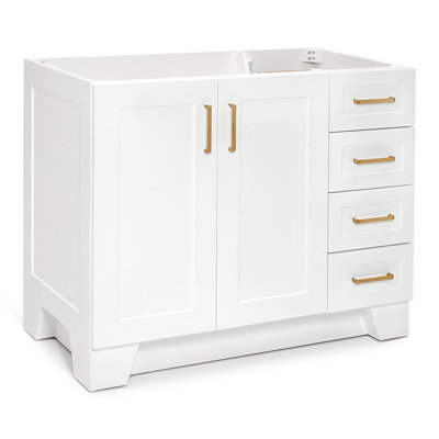 Base de meuble-lavabo simple en bois massif 42 po Sawyer