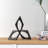 Modern Metal Decorative Object - Geometric Abstract Accent Sculpture for Contemporary Home and Office Decor-557422030