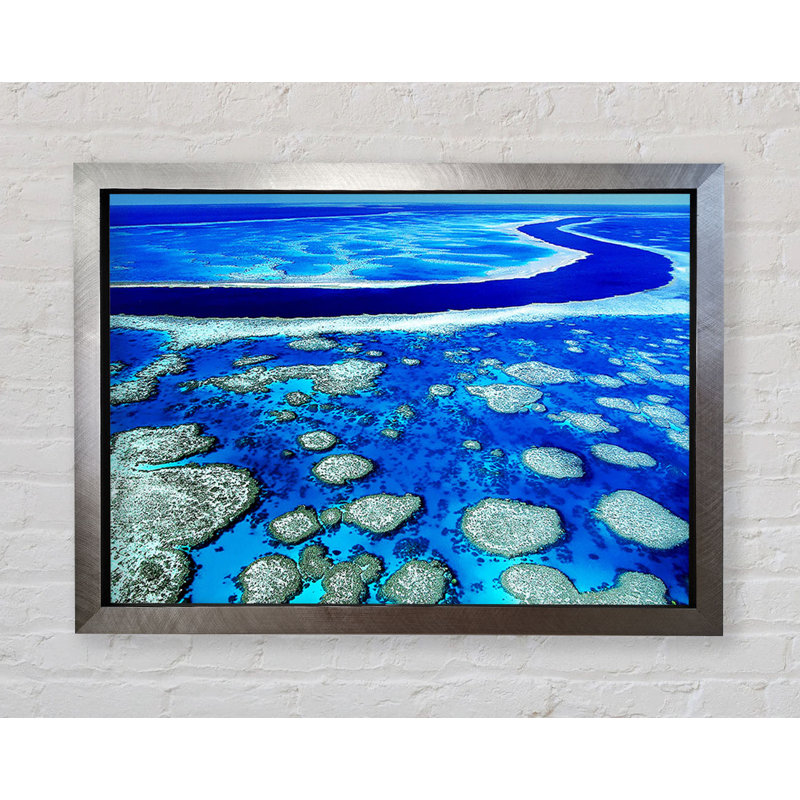The Flow Of The Ocean Islands - Single Picture Frame Print, 42cm H x 59.7cm W