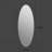 63 x 24 Inch Modern Oval Full Length Wall Mirror