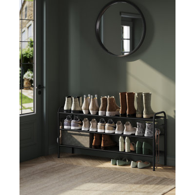 18 Pairs Shoe Rack with 4 hocks