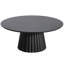Table basse ronde de 40 po en bois massif, centre de table moderne pour le salon-248754986