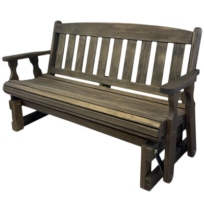 Heavy Duty 800 Lb Mission Treated Porch Glider Bench, 4ft