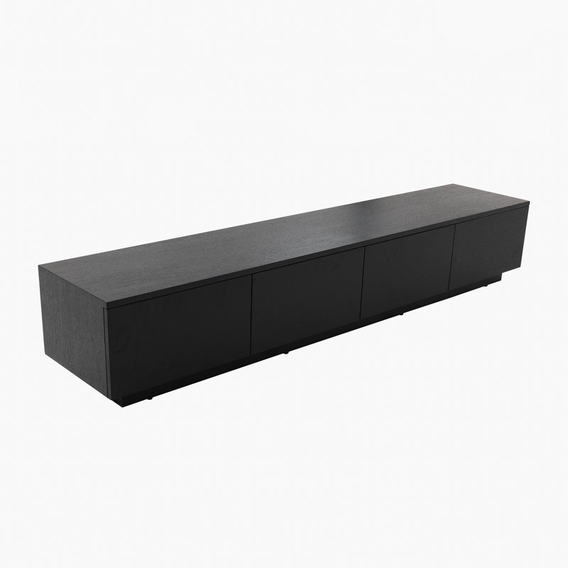 Meuble télé Comerico, Noir, L 75 po