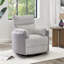 Fauteuil inclinable manuel en velours côtelé-1881069760