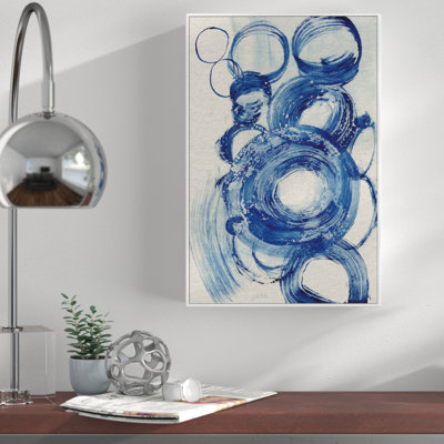 " Painted Blue Circles III "