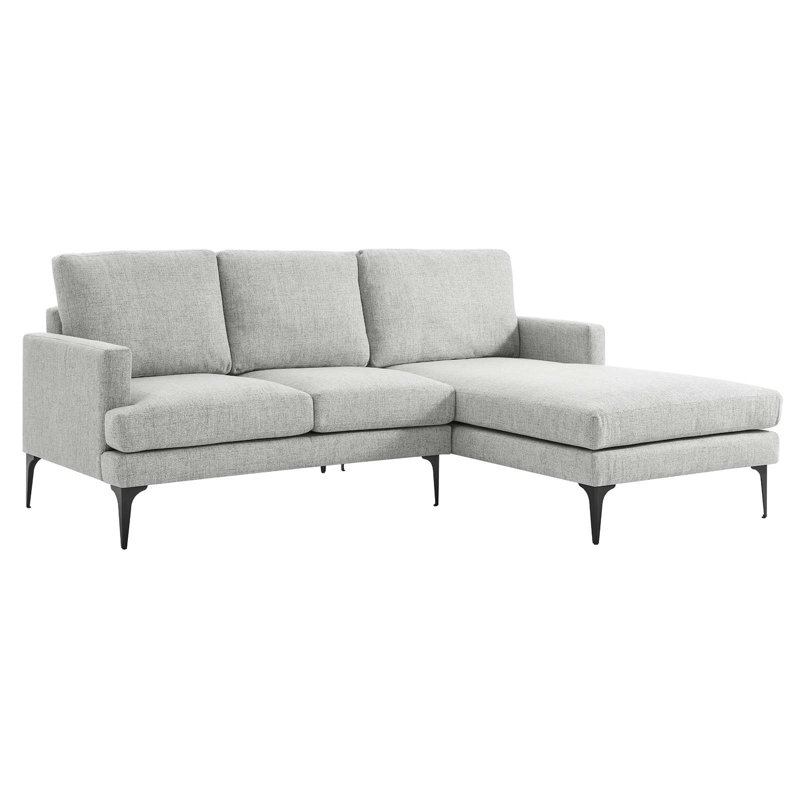 Canapé modulaire Evermore par Modway, Gris clair
