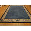 Tapis bleu en porcelaine de Chine