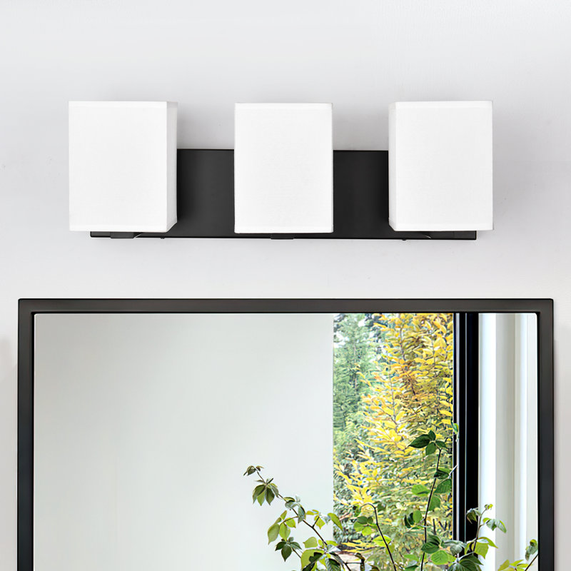 3-Light Fabric Vanity Light